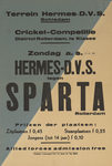 2008-3659 Aankondiging cricket wedstrijd terrein Hermes - D.V.S. Schiedam cricket competitie, district Rotterdam, 1e ...