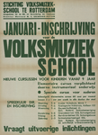 AF-10175 Muziekschool in Rotterdam Stichting Volksmuziek school te Rotterdam. Januari-inschrijving voor de Volksmuziek ...