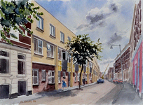 1983-3333 Gezicht op de nieuwe huizen in de Sint-Mariastraat in de wijk het Oude Westen.
