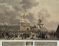 RI-1475 21 januari 1795.Aankomst der Fransen, buiten de Oostpoort.