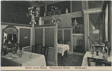 PBK-10538 De salon Louis Seize in restaurant Riche aan de Korte Hoogstraat.