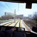 1984-1885 Metrolijn met bocht naar het oosten richting Zevenkamp.