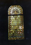 1984-3344 Glasschilderkunst in de Remonstrantse kerk aan de Mathenesserlaan nummer 3.