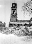 1992-463 Gezicht op de door het Duitse bombardement van 14 mei 1940 getroffen omgeving van de Hoogstraat. Met restanten ...