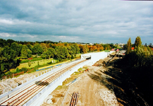 2001-2615 Gezicht op de Verlengde Calandlijn ( Beneluxlijn ) in aanleg met in het midden de tunnelingang waarmee de ...
