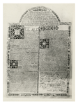 XVIII-327-00-11 Op perkament geschreven Facsimile uit het jaar 1638, hangend in de Schotse Kerk.