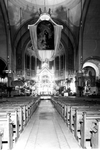 1976-7270 Interieurs van de kerk van de H. Laurentius en Sint-Elisabeth aan de Mathenesserlaan nummer 305.