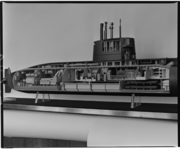 RDM-51689 Schaalmodel van onderzeeboot 'Moray', afkorting voor Multi Operational Requirement Affected Yield. De Moray ...