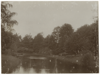 IX-2422-2 Zicht op een meertje omgeven door bomen in Het Park.