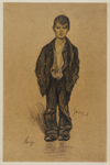 1972-2209 Portret van Boefje, hoofdpersoon in de gelijknamige roman van M.J. Brusse uit 1903.