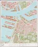 1974-971 Kaart van Rotterdam en omgeving; bestaande uit 24 bladen. Blad 16: Charlois, Delfshaven en Waalhaven.