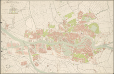 1991-3386 Plattegrond van Rotterdam en omgeving, met aanduiding van de gemeentegrenzen, de bebouwde omgeving en de ...