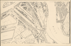 I-127-7 Plattegrond van Rotterdam. Blad 7: het afgebeelde gebied omvat Feijenoord, de Nieuwe Maas en het terrein van ...