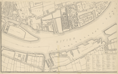 I-97-3 Plattegrond van Rotterdam. Blad 3: het afgebeelde gebied omvat: Delfshaven, Charlois, Katendrecht en het Nieuwe Werk
