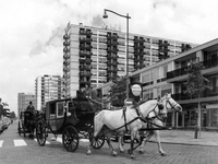 1967-73 Trouwkoetsen bij de Karel Doormanstraat op de hoek Van Oldenbarneveltstraat.
