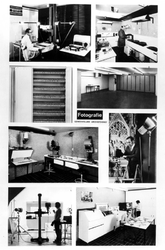 1971-2567 Interieur van het Gemeentearchief (derde depot) aan de Mathenesserlaan. Montage van diverse onderdelen van de ...