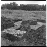 17473 Blootgelegde fundamenten van kasteel Valckesteyn bij de Korte Varleweg, Poortugaalseweg en Slotsedijk in Poortugaal.
