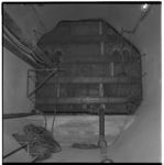 19520 Interieur van een tunnelelement voor de metro in het bouwdok op het Eiland van Brienenoord.