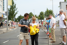 MR-172 Publiek voor de doorkomst van de tweede etappe van de Tour de France 2015 op de Boompjes.