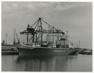1969-1264 Aankomst Amerikaans containerschip Mormacsea in Rotterdam. Eerste van een serie van vier containerschepen van ...