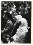 1991-3241 In de aula van de Erasmus Universiteit wordt het congres 'Integratiemogelijkheden van moslims in Nederland' ...