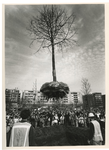 1993-3201 Burgemeester Peper plant lindeboom. Met leerlingen van een aantal scholen in de Afrikaanderwijk plant ...