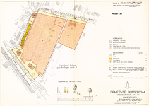 1968-1204 Plattegrond van uitbreidingsplan Trompenburg, met vermelding van de diverse bestemmingen