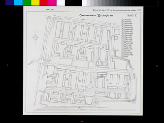 1968-1224 Kaart van Zuidwijk, met vermelding van nieuwe straatnamen (1 t/m 20)