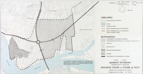 1968-1256 Kaart van het uitbreidingsplan Kralingse Polder en polder De Esch