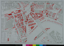 1968-1279 Plattegrond van Rotterdam met een plan voor de herbouw van Rotterdam