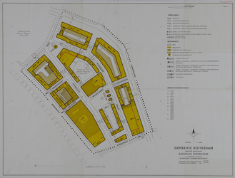 1968-1281 Plattegrond van de Pannekoekstraat en omgeving. Het afgebeelde gebied wordt begrensd door de Binnenrotte, ...