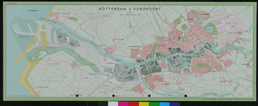 1968-1383 Kaart van Rotterdam met het Europoortgebied.