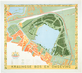1968-1387 Kaart van het Kralingse Bos en omgeving