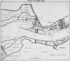 1969-1669 Kaart van de Nieuwe Maas van de Westerkade tot Schiedam