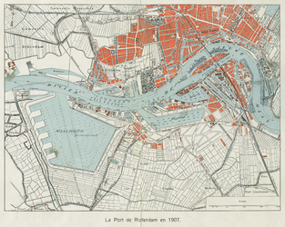 1970-1792 Kaart van de havens van Rotterdam