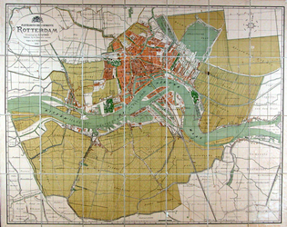 1971-1560 Plattegrond van de gemeente Rotterdam.