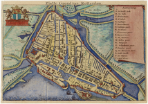 1973-117 Historiekaart van Rotterdam anno 1488.