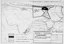1973-4783 Kaart met een overzicht van uit te voeren werken voor het plan Europoort-West in de gemeente Rozenburg