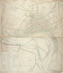 1973-4792 Plattegrond van Rotterdam na de uitbreiding van 1869 vervaardigd naar de kadastrale plans. Met weergave van ...