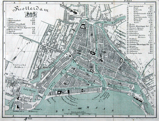 1973-943 Plattegrond van Rotterdam
