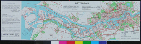 1975-1657-2 Kaart van Rotterdam met informatie voor zeelieden en binnenvaartschippers. Inzetkaart: centrum van ...