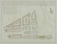 1978-1578 Plattegrond van percelen tussen de Hooglandstraat, Bergweg, Soetendaalscheweg en Zwaanshals, met aanduiding ...