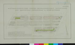 1978-1583 Plattegrond van een deel van Oud-Crooswijk: Crooswijkschestraat, Rubroekstraat en Frederikstraat, ...