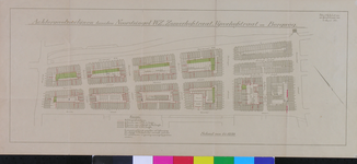 1978-1584 Plattegrond van een gedeelte van de Agniesebuurt, gelegen tussen de Bergweg en de Zomerhofstraat met ...
