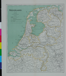 1978-2534 Kaart van Nederland met Spoor- en Tramlijnen 1904.