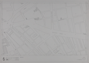 1980-17 Kaart van de binnenstad van Rotterdam, bestaande uit 20 bladen. Blad 6 de Goudsesingel en de Jonker Fransstraat