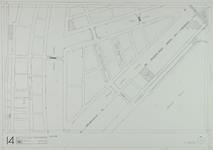 1980-25 Kaart van de binnenstad van Rotterdam, bestaande uit 20 bladen. Blad 14 de Leuvehaven en de Wijnhaven