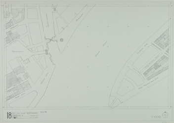 1980-29 Kaart van de binnenstad van Rotterdam, bestaande uit 20 bladen. Blad 18 een deel van het Noordereiland en de ...