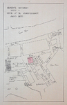 1980-360-1 Plattegrond van de omgeving van de Schotse Kerk en het Luthersch Weeshuis. Het afgebeelde gebied wordt ...