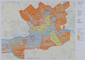 1981-2249 Kaart van Rotterdam met ambtelijke plangebieden wijkwelzijnsplanning